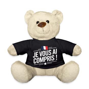 Je vous ai compris - Nounours - noir - Devant