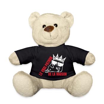 Real Cat House - Teddy Bear - black - Front