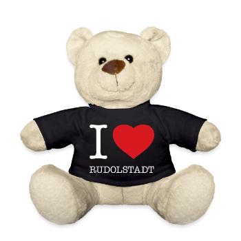 I LOVE RUDOLSTADT - Teddy - Schwarz - Vorne