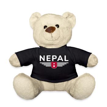 Nepal Design – Himalaya Abenteuer - Teddy - Schwarz - Vorne