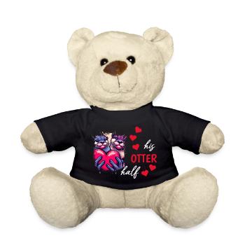 Otter half liebe geschenk - Teddy - Schwarz - Vorne