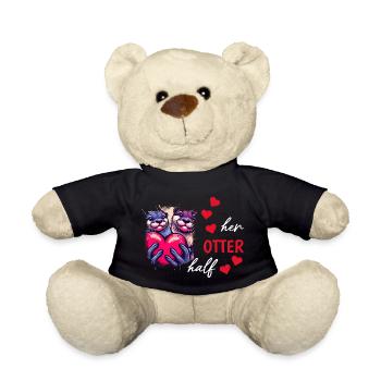 Otter half liebe geschenk - Teddy - Schwarz - Vorne