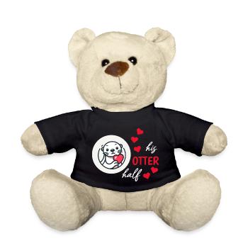 Otter half liebe geschenk - Teddy - Schwarz - Vorne