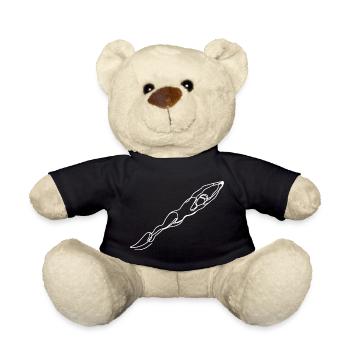 Schwimmer Frau Zeichnung - Teddy - Schwarz - Vorne