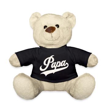 Script classique de Papa - Nounours - noir - Devant