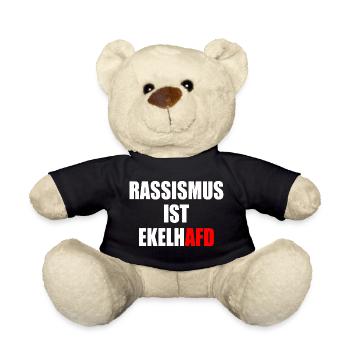 rassismus ist ekelhafd - Teddy - Schwarz - Vorne