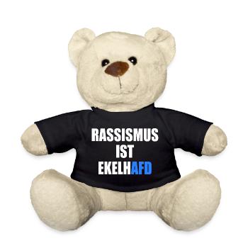 rassismus ist ekelhafd - Teddy - Schwarz - Vorne