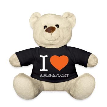 I LOVE AMERSFOORT - Teddy Bear - black - Front
