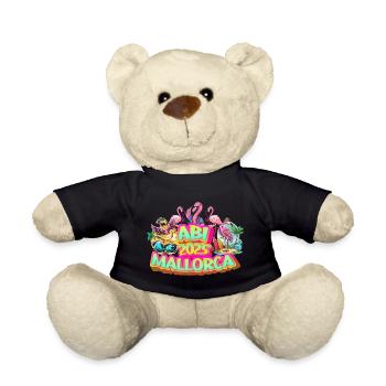 Abi 2025 Mallorca Malle Party Celebrate Beer Flamingo - Teddy Bear - black - Front