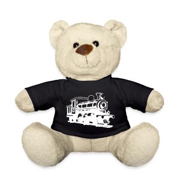 Dessin de locomotive - Nounours - noir - Devant