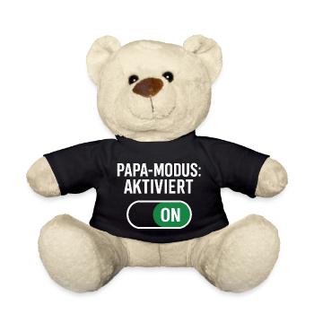 Papa-Modus aktiviert - Dad-Mode:ON - Teddy - Schwarz - Vorne