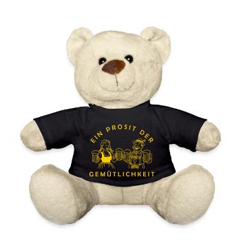 Herr Bier und Frau Bier - Prosit Der Gemütlichkeit - Teddy - Schwarz - Vorne