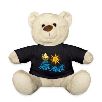 Journey to a better world - Teddy Bear - black - Front