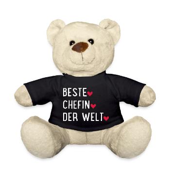 Beste Chefin der Welt - Teddy - Schwarz - Vorne