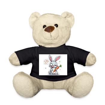 Kaninchen Charcuteurs und Humor - Teddy - Schwarz - Vorne