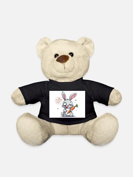 Kaninchen Charcuteurs und Humor - Teddy - Schwarz