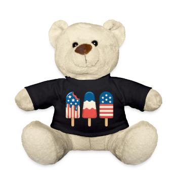 Cream Lover Independence Day 4th of July - Teddy - Schwarz - Vorne