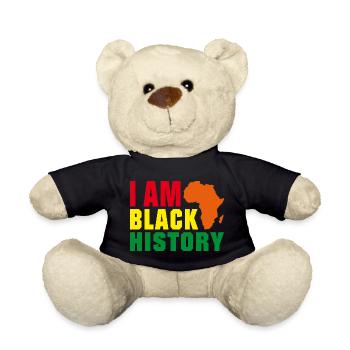 I am Black History - Teddy Bear - black - Front