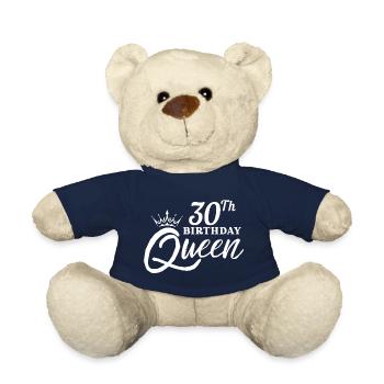 30th birthday - Teddy Bear - french navy - Front