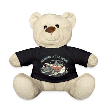 Bathing in the Curve - Teddy Bear - black - Front