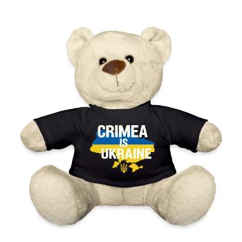 La Crimée est la bannière de l’Ukraine - Nounours - noir - Devant