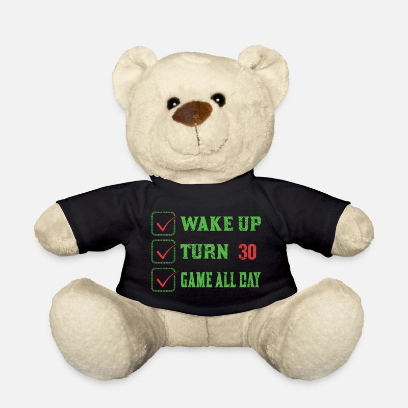 Wake Up to 30: Play All Day - Teddy Bear - black