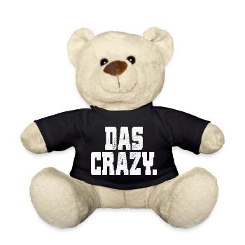 Das Crazy Jugendsprache Insider Meme Cool Verrückt - Teddy - Schwarz - Vorne