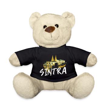 Palais national Sintra illustration Portugal - Teddy Bear - black - Front