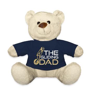 The Gliding Dad – Cool Electric Unicycle Design - Teddy Bear - french navy - Front