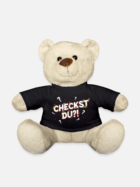 Do you check?! - Funny youth word / youth language - Teddy Bear - black