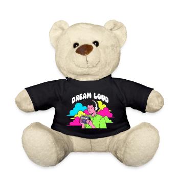 Dream Loud Neon Vibes - Teddy Bear - black - Front
