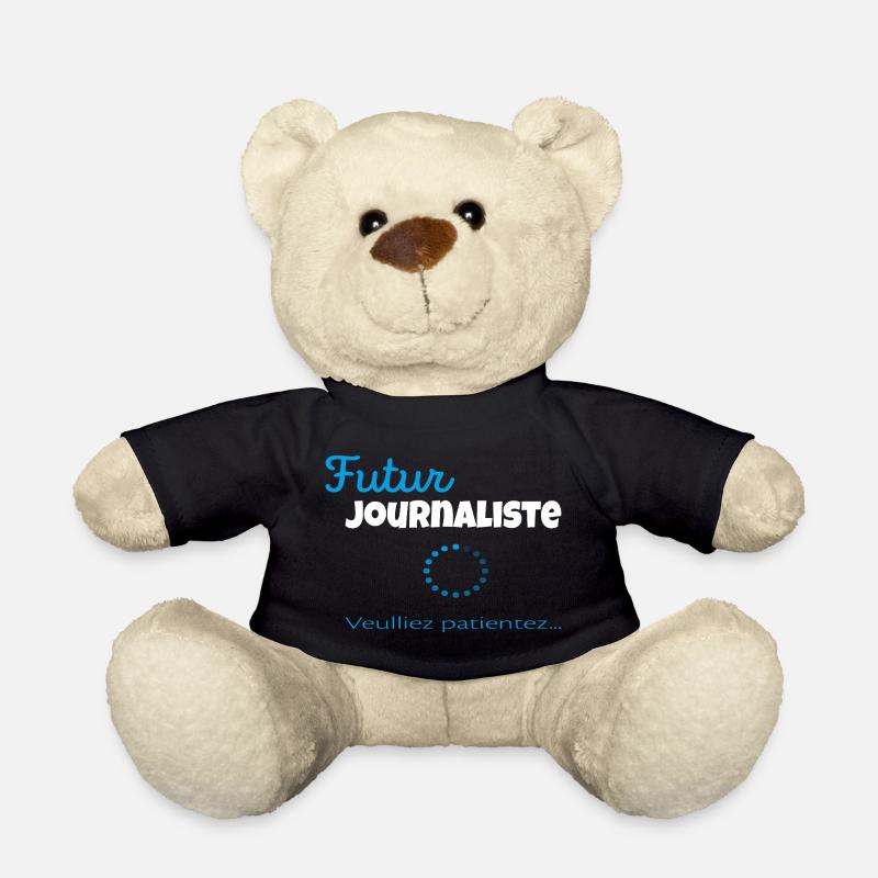 Zukünftige Journalistin – Bitte warten Sie - Teddy - Schwarz