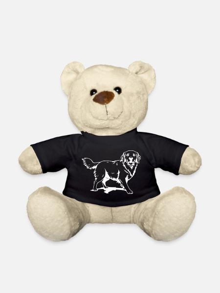 Golden Retriever Hunde T-shirt Hundeshirt Geschenk - Teddy - Schwarz