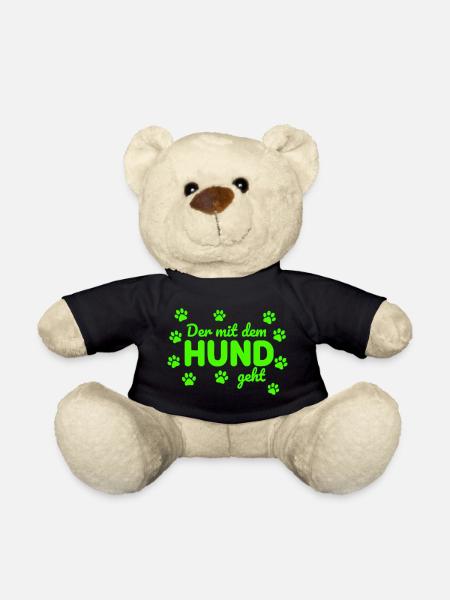 The one with the dog goes saying - Teddy Bear - black