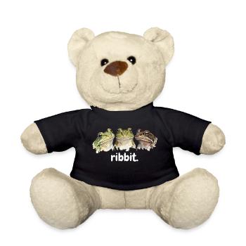 Frösche quaken lustig Froschliebhaber lustig quake - Teddy - Schwarz - Vorne