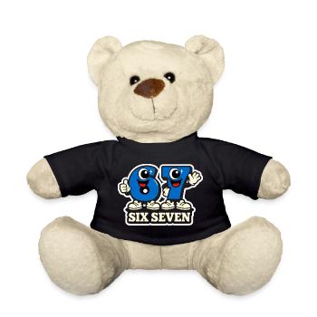67 Six Seven Italian Meme - Nounours - noir - Devant