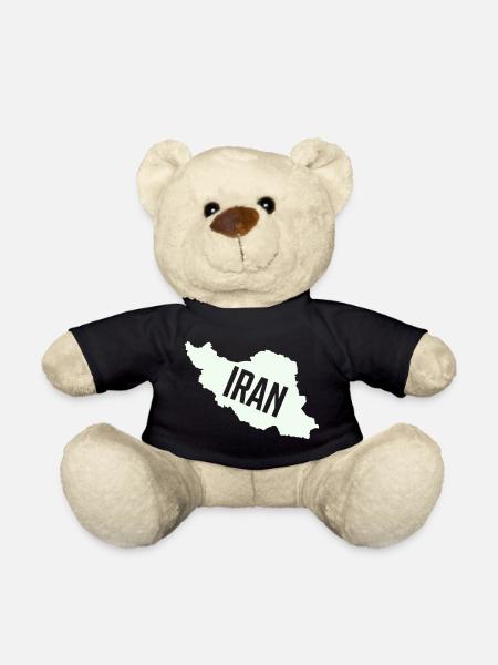 Iran Karten Typo - Teddy - Schwarz