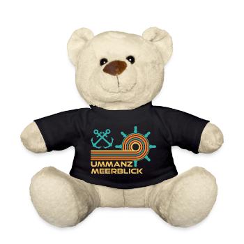 Ostsee Urlaub MEERESBLICK Lustiges - Teddy - Schwarz - Vorne