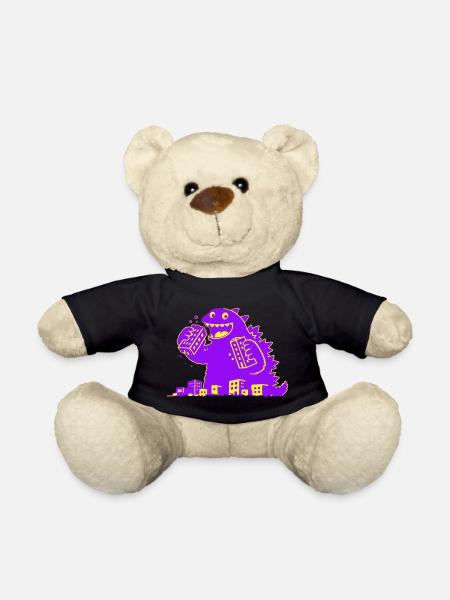 Monster frisst Stadt - Teddy - Schwarz