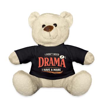 Horse Mood Humor Experienced Horse Owner - Teddy Bear - black - Front