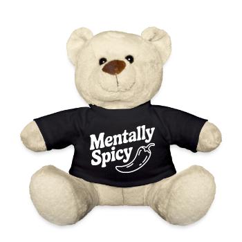 Mentally Spicy - Teddy Bear - black - Front