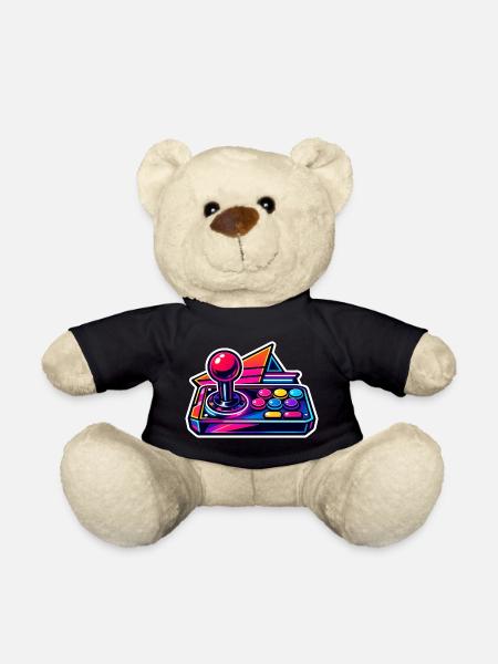 Neon Arcade Joystick Retro - Teddy - Schwarz