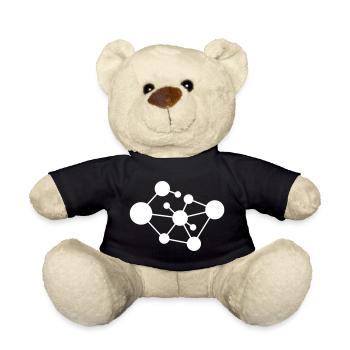 Molecule Network Connection - Teddy Bear - black - Front