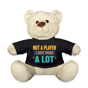 Ich bin kein Spieler, ich tausche einfach viel Sammelkarte - Teddy - Schwarz - Vorne