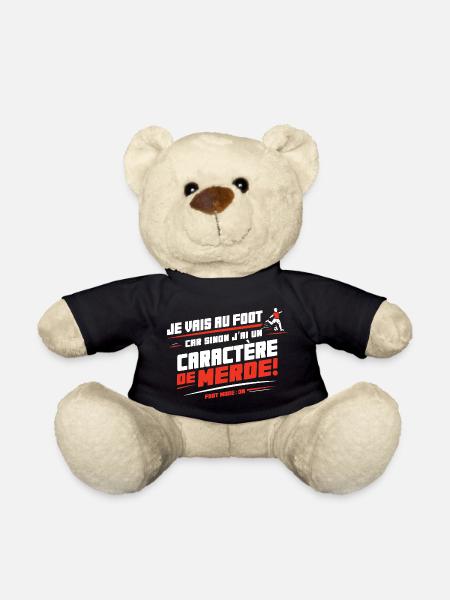 I'm going to football otherwise shitty character - Teddy Bear - black