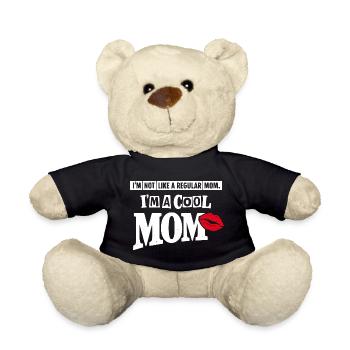 Cooles Mama-Shirt – lustiges Muttertagsgeschenk zum lustigen Kuss - Teddy - Schwarz - Vorne
