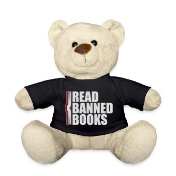 Lire des livres interdits Verbotene Bücher Lesen Freiheit - Nounours - noir - Devant