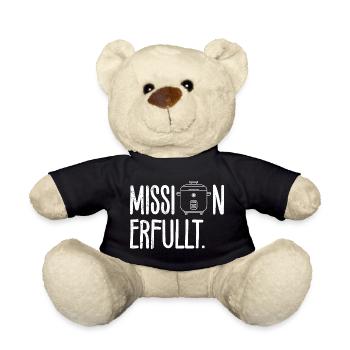 Cooking MISSION ACCOMPLISHED Rice Lovers Fun - Teddy Bear - black - Front
