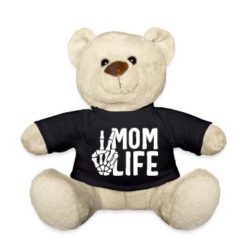 Main squelette de la vie de maman – Chemise de maman drôle et coquine - Nounours - noir - Devant