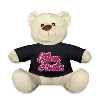 Mom Hustle Mom Shirt - Teddy Bear - black - Front